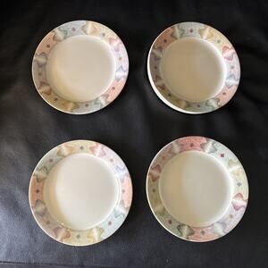 Set Of 8 -Corelle Mirage Salad/Dessert Plates - 7 1/4” Diameter